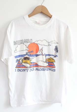 I Don't Do Mornings Tee
