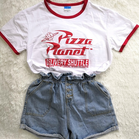 pizza planet ringer tee