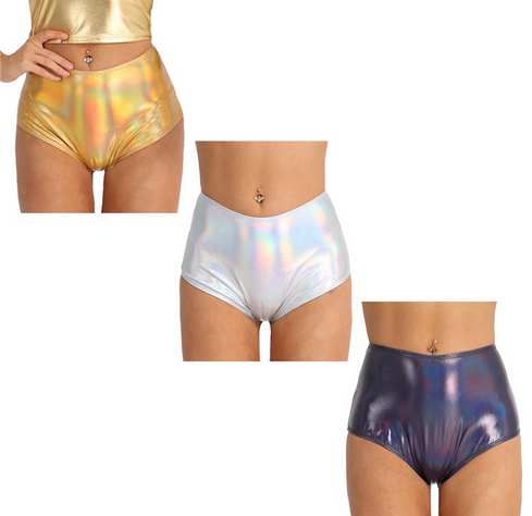 Holographic Booty Shorts