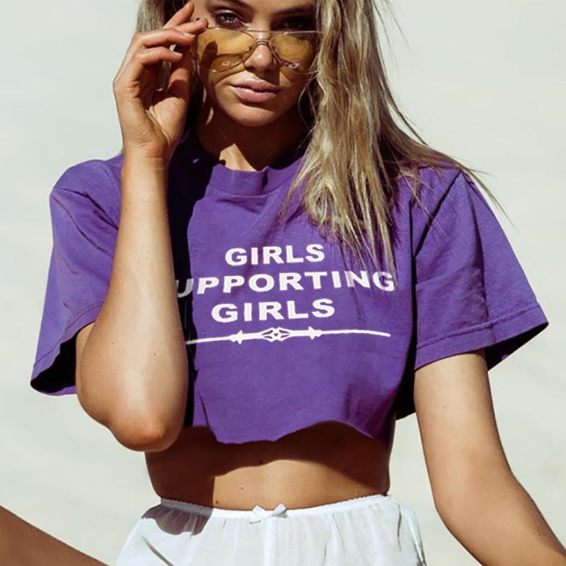 Girls Supporting Girls Crop Top