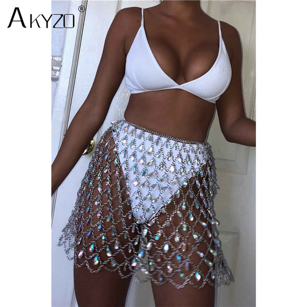 Chain Gem Skirt