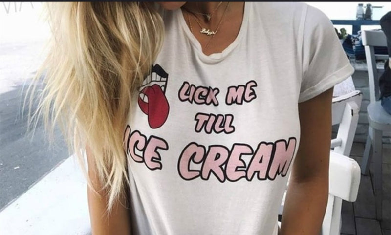 Lick Me Till Ice Cream Tee