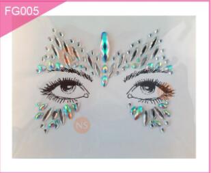 Rhinestone Face Sticker