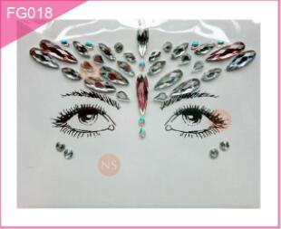 Rhinestone Face Sticker